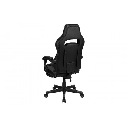 BLNK X40 Gaming Racing Ergonomic Computer Chair with Fully Reclining Back/Arms, Slide-Out Footrest, Massaging Lumbar - Black/Gray
