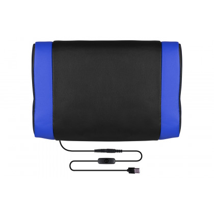 BLNK X40 Gaming Racing Ergonomic Computer Chair with Fully Reclining Back/Arms, Slide-Out Footrest, Massaging Lumbar - Black/Blue