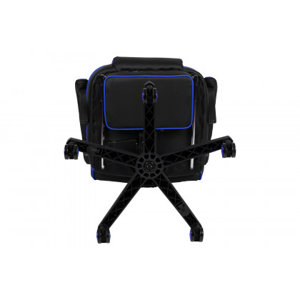 BLNK X40 Gaming Racing Ergonomic Computer Chair with Fully Reclining Back/Arms, Slide-Out Footrest, Massaging Lumbar - Black/Blue