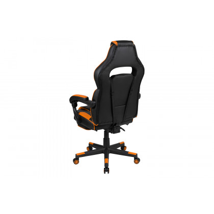 BLNK X40 Gaming Racing Ergonomic Computer Chair with Fully Reclining Back/Arms, Slide-Out Footrest, Massaging Lumbar - Black/Orange