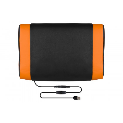 BLNK X40 Gaming Racing Ergonomic Computer Chair with Fully Reclining Back/Arms, Slide-Out Footrest, Massaging Lumbar - Black/Orange