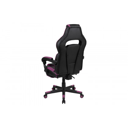BLNK X40 Gaming Racing Ergonomic Computer Chair with Fully Reclining Back/Arms, Slide-Out Footrest, Massaging Lumbar - Black/Purple
