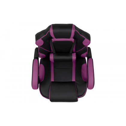 BLNK X40 Gaming Racing Ergonomic Computer Chair with Fully Reclining Back/Arms, Slide-Out Footrest, Massaging Lumbar - Black/Purple