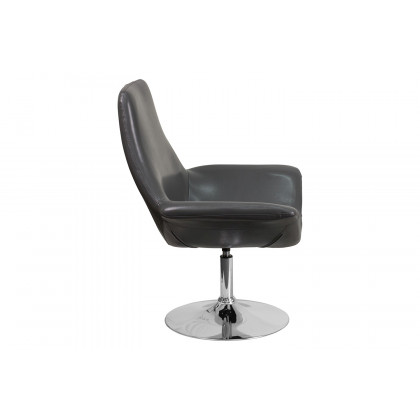 BLNK HERCULES Sabrina Series LeatherSoft Side Reception Chair - Gray