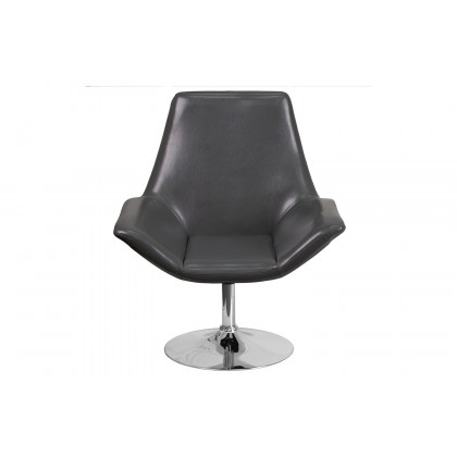 BLNK HERCULES Sabrina Series LeatherSoft Side Reception Chair - Gray