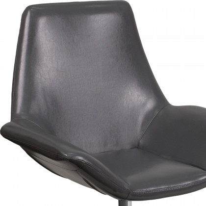 BLNK HERCULES Sabrina Series LeatherSoft Side Reception Chair - Gray