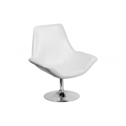 BLNK HERCULES Sabrina Series LeatherSoft Side Reception Chair - White