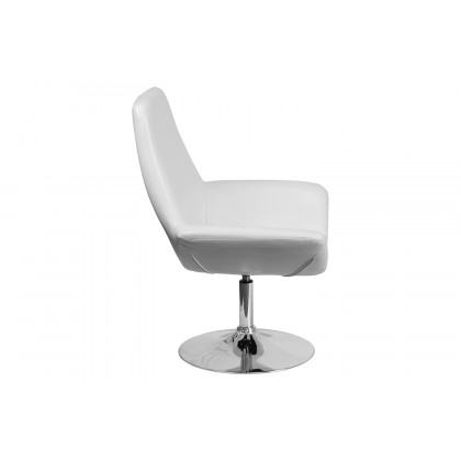 BLNK HERCULES Sabrina Series LeatherSoft Side Reception Chair - White