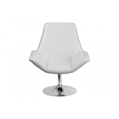 BLNK HERCULES Sabrina Series LeatherSoft Side Reception Chair - White