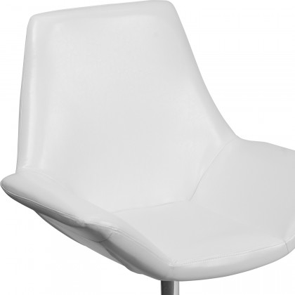 BLNK HERCULES Sabrina Series LeatherSoft Side Reception Chair - White