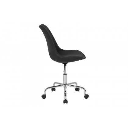 BLNK Aurora Series Mid-Back Task Office Chair with Pneumatic Lift and Chrome Base - Black