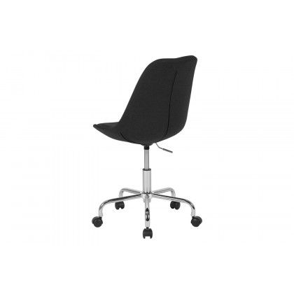 BLNK Aurora Series Mid-Back Task Office Chair with Pneumatic Lift and Chrome Base - Black