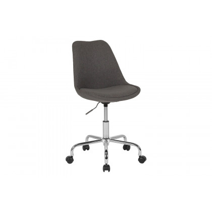 BLNK Aurora Series Mid-Back Task Office Chair with Pneumatic Lift and Chrome Base - Dark Gray