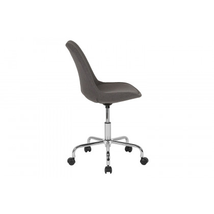 BLNK Aurora Series Mid-Back Task Office Chair with Pneumatic Lift and Chrome Base - Dark Gray