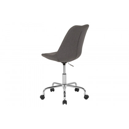BLNK Aurora Series Mid-Back Task Office Chair with Pneumatic Lift and Chrome Base - Dark Gray