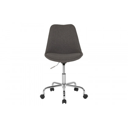 BLNK Aurora Series Mid-Back Task Office Chair with Pneumatic Lift and Chrome Base - Dark Gray