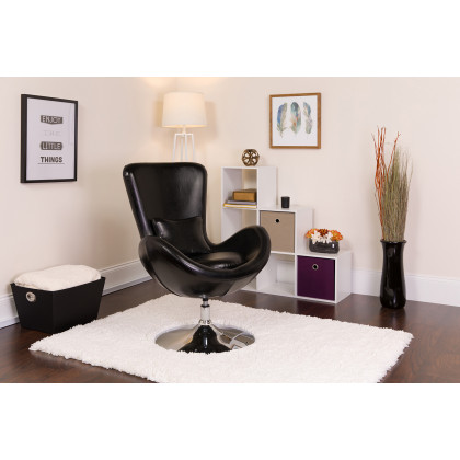 BLNK - Egg Series LeatherSoft Side Reception Chair