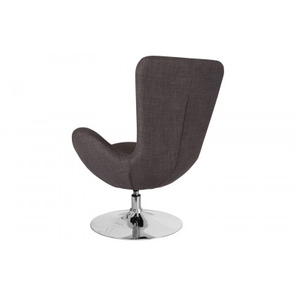 BLNK Egg Series Fabric Side Reception Chair - Dark Gray