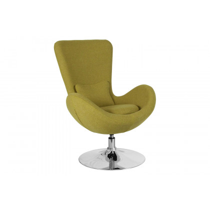 BLNK Egg Series Fabric Side Reception Chair - Green