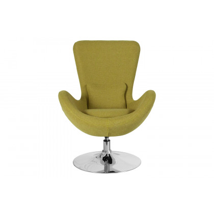 BLNK Egg Series Fabric Side Reception Chair - Green