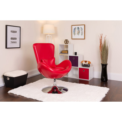 BLNK - Egg Series LeatherSoft Side Reception Chair