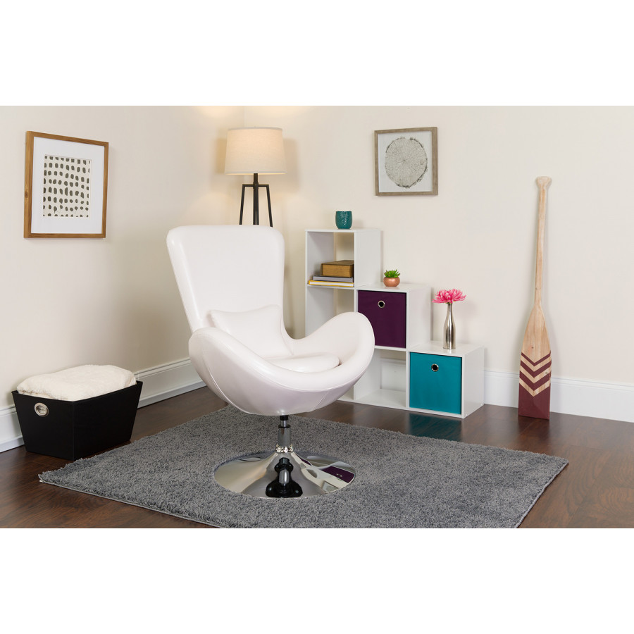 BLNK - Egg Series LeatherSoft Side Reception Chair