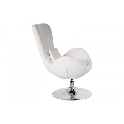 BLNK Egg Series LeatherSoft Side Reception Chair - White