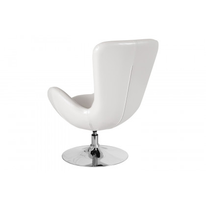 BLNK Egg Series LeatherSoft Side Reception Chair - White
