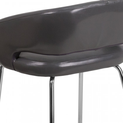 BLNK Fusion Series LeatherSoft Side Reception Chair - Gray