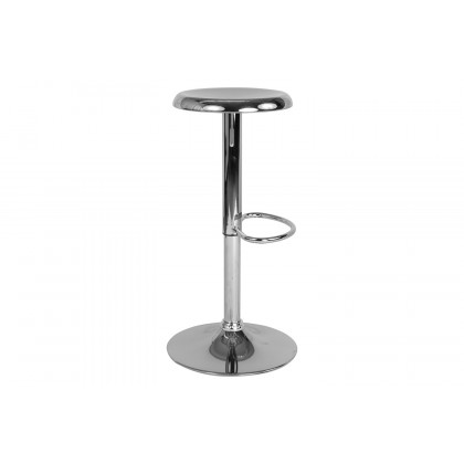 BLNK Madrid Series Adjustable Height Retro Bar Stool - Chrome