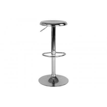 BLNK Madrid Series Adjustable Height Retro Bar Stool - Chrome