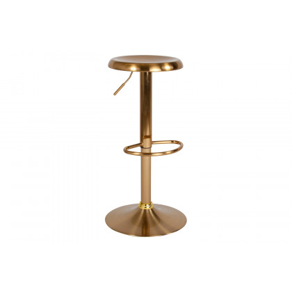 BLNK Madrid Series Adjustable Height Retro Bar Stool - Gold