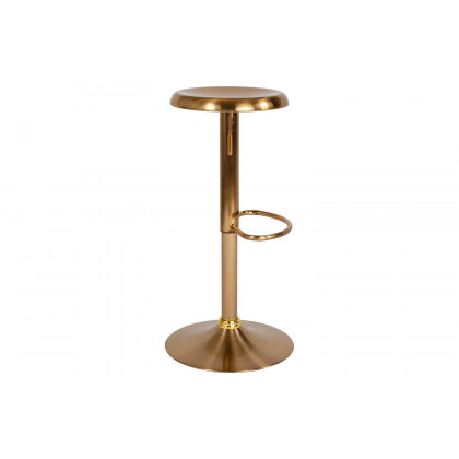 BLNK Madrid Series Adjustable Height Retro Bar Stool - Gold