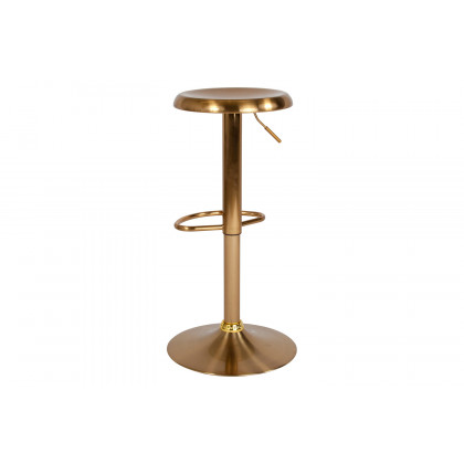 BLNK Madrid Series Adjustable Height Retro Bar Stool - Gold