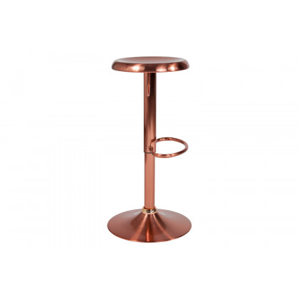 BLNK Madrid Series Adjustable Height Retro Bar Stool - Rose Gold