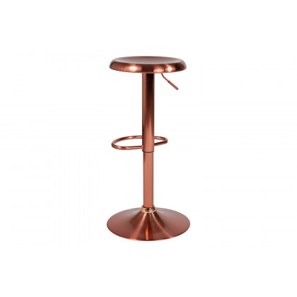BLNK Madrid Series Adjustable Height Retro Bar Stool - Rose Gold