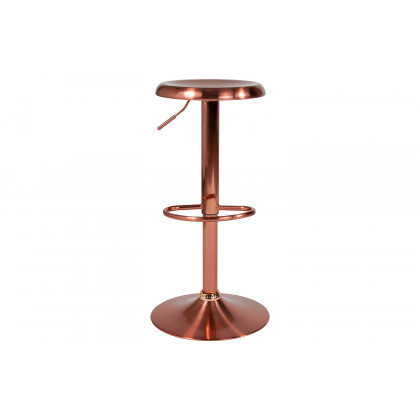 BLNK Madrid Series Adjustable Height Retro Bar Stool - Rose Gold
