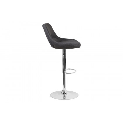 BLNK - Contemporary Fabric Adjustable Height Bar Stool with Chrome Base