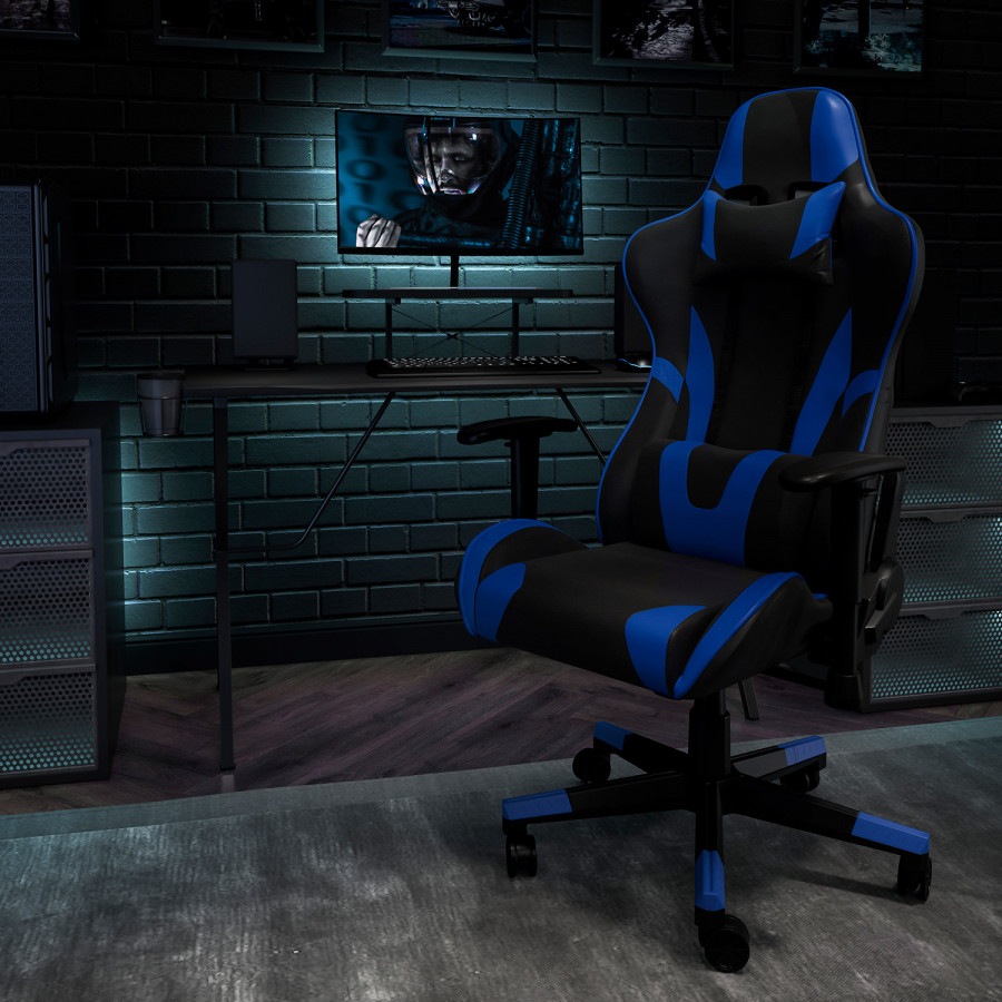 BLNK - X20 Gaming Racing Office Ergonomic Computer PC Adjustable Swivel Chair with Reclining Back