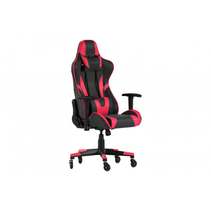 BLNK X20 Gaming Racing Office Computer PC Adjustable Chair with Reclining Back and Transparent Roller Wheels - Red
