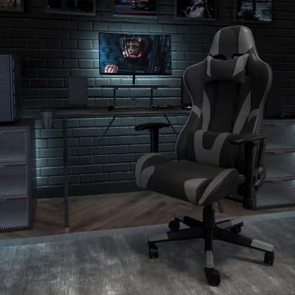 BLNK - X30 Gaming Racing Office Ergonomic Computer Chair with Reclining Back and Slide-Out Footrest
