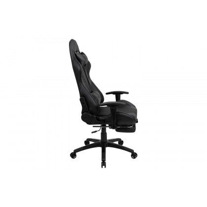 BLNK X30 Gaming Racing Office Ergonomic Computer Chair with Reclining Back and Slide-Out Footrest - Gray