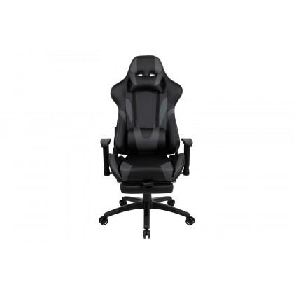 BLNK X30 Gaming Racing Office Ergonomic Computer Chair with Reclining Back and Slide-Out Footrest - Gray