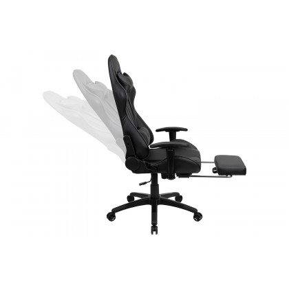 BLNK X30 Gaming Racing Office Ergonomic Computer Chair with Reclining Back and Slide-Out Footrest - Gray