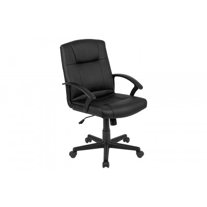 BLNK - Coffman Flash Fundamentals LeatherSoft Mid-Back Padded Task Office Chair with Arms, BIFMA Certified