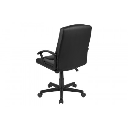 BLNK - Coffman Flash Fundamentals LeatherSoft Mid-Back Padded Task Office Chair with Arms, BIFMA Certified