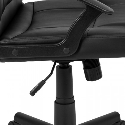 BLNK - Coffman Flash Fundamentals LeatherSoft Mid-Back Padded Task Office Chair with Arms, BIFMA Certified