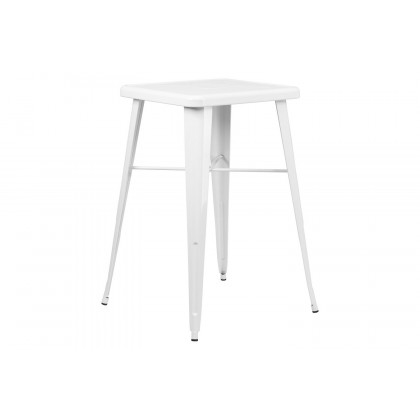 BLNK - Aaron Commercial Square Metal Indoor-Outdoor Bar Height Table
