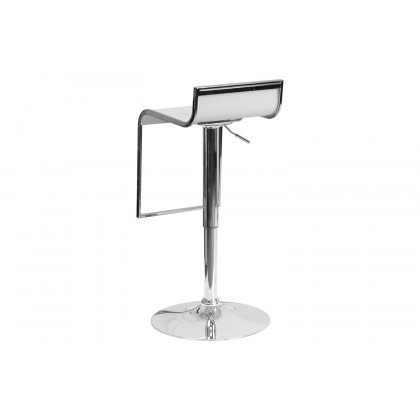BLNK - Contemporary Plastic Adjustable Height Bar Stool with Chrome Drop Frame