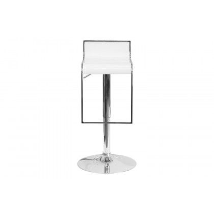 BLNK - Contemporary Plastic Adjustable Height Bar Stool with Chrome Drop Frame